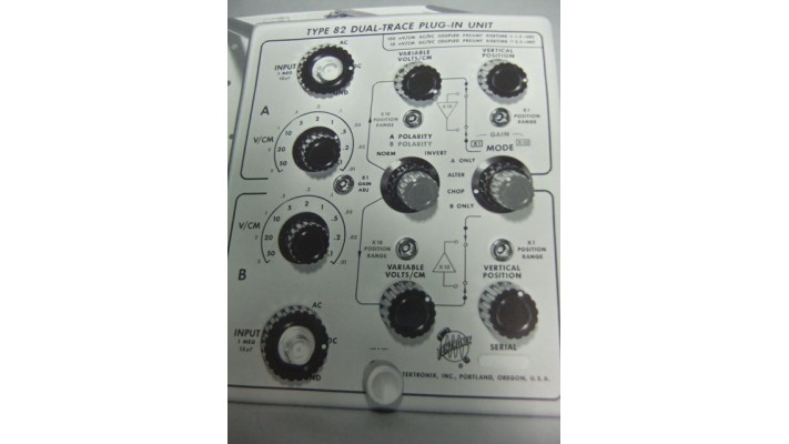 Tektronix type 82 dual-trace plug-in unit  manual.